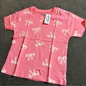 Old Navy Pink Bow Kids T-Shirt size 4T